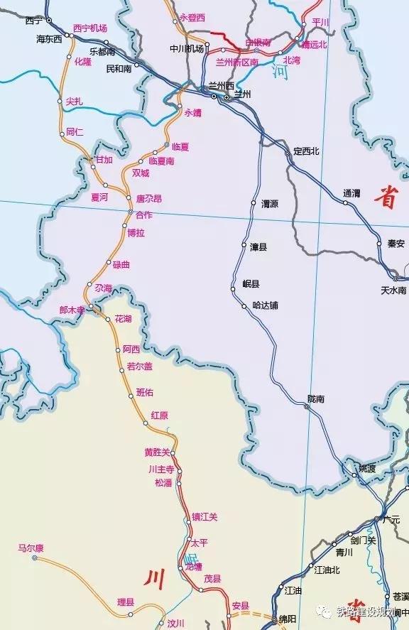 西成铁路化隆最新地图-西成铁路化隆区域图更新