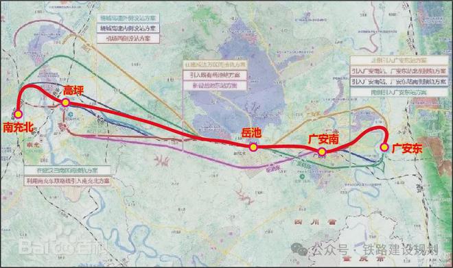 岳池县铁路发展蓝图