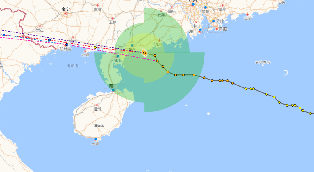 “茂名地区台风最新动态”